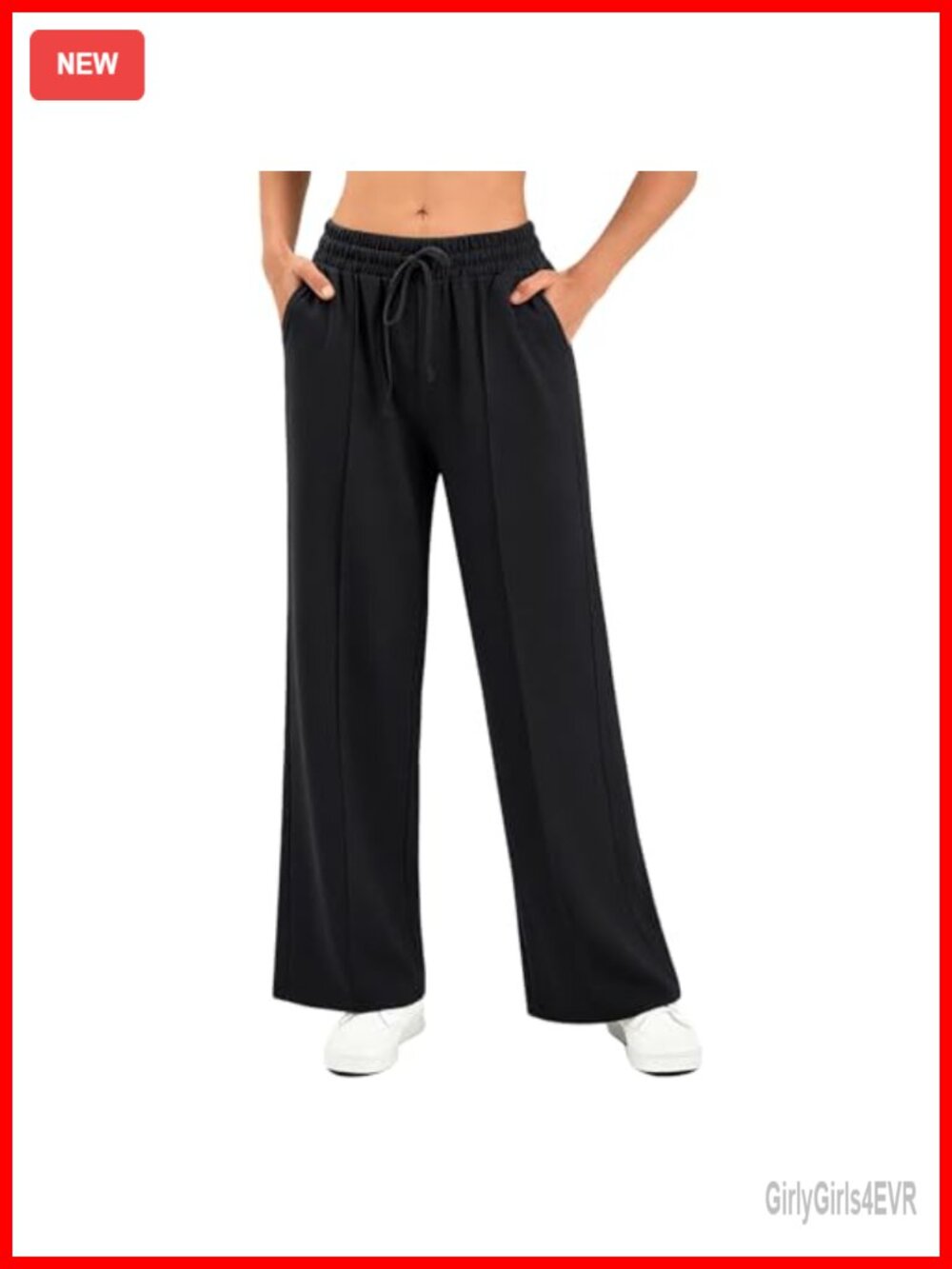 Women's Wide Leg Sweatpants with Pockets High Rise